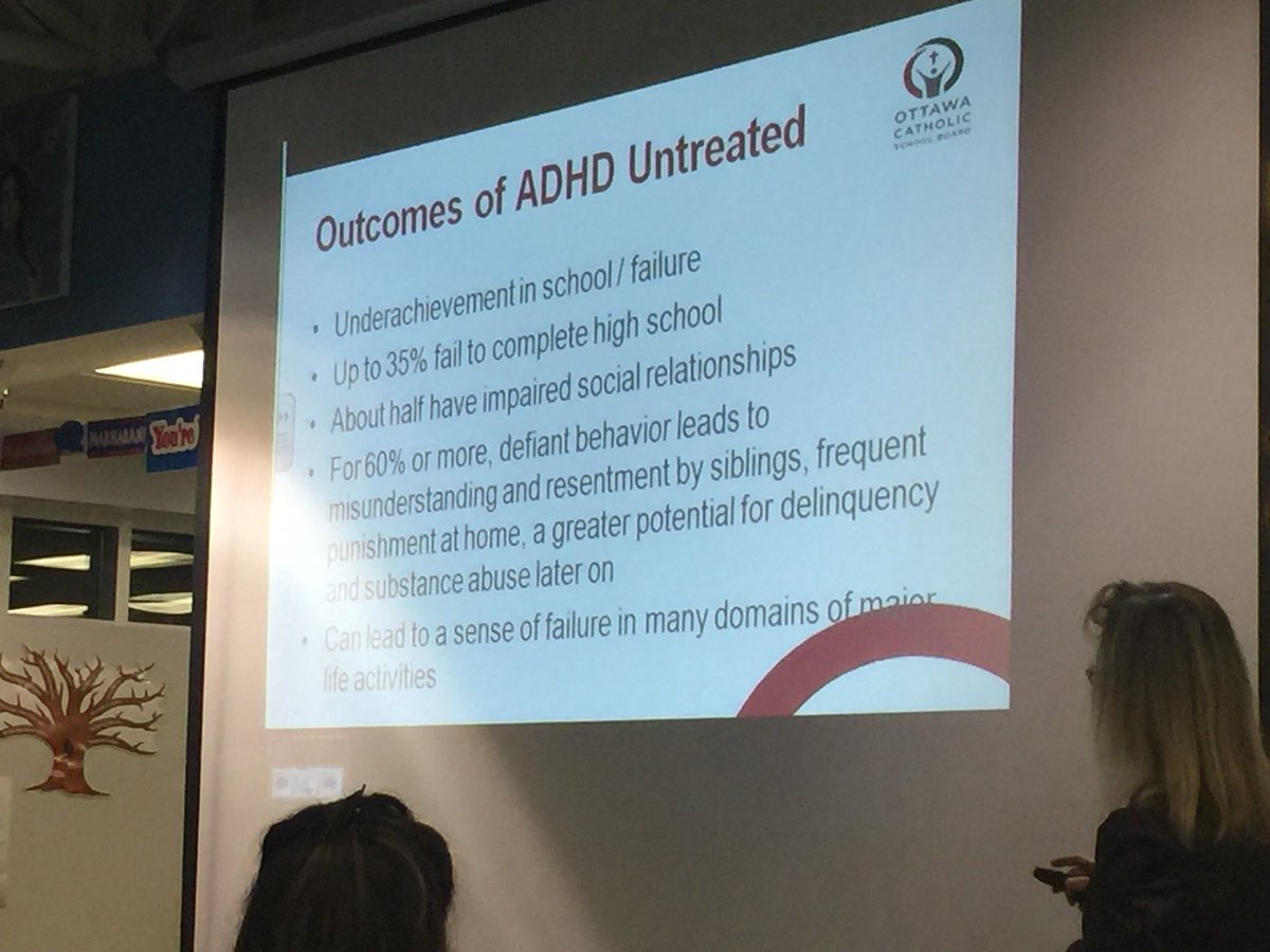 Outcomes of #adhd untreated: