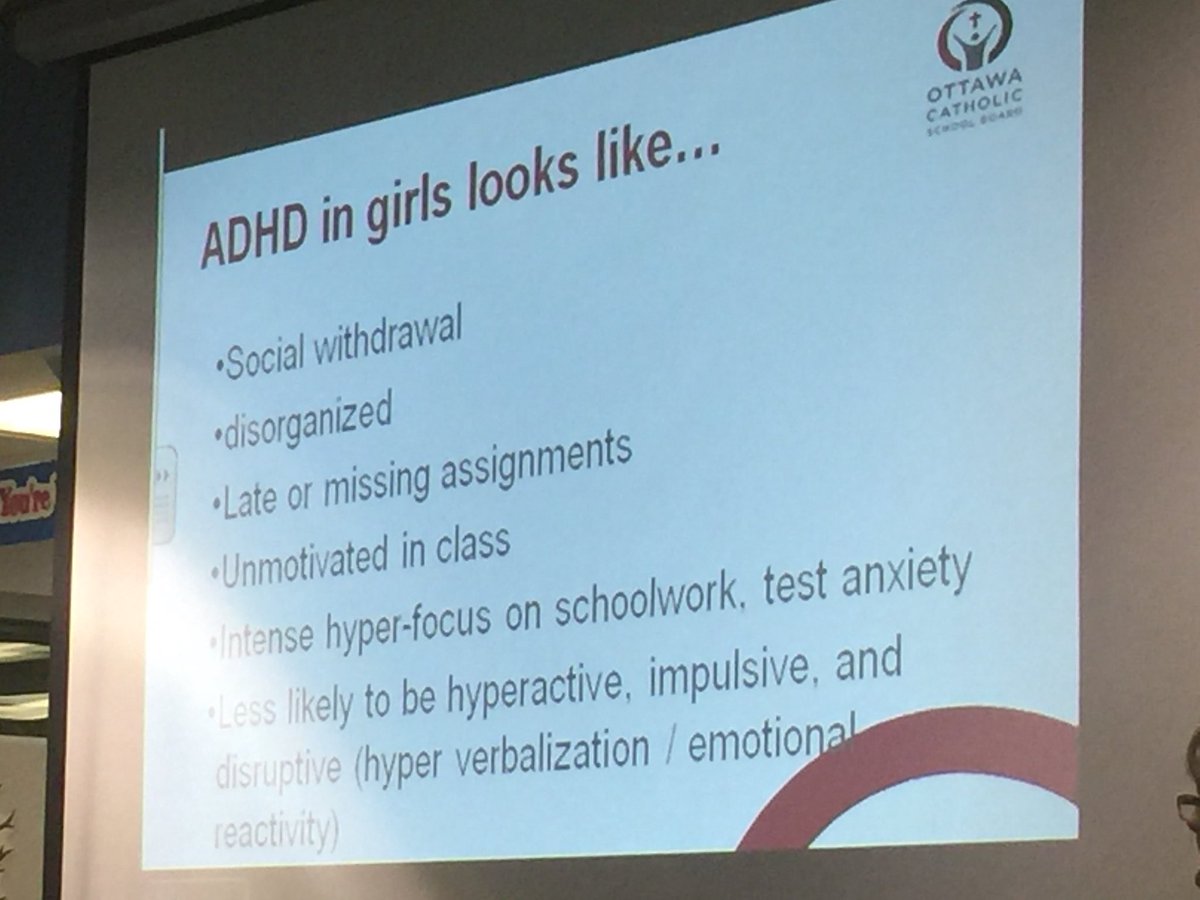 What does #adhd look like in girls...
