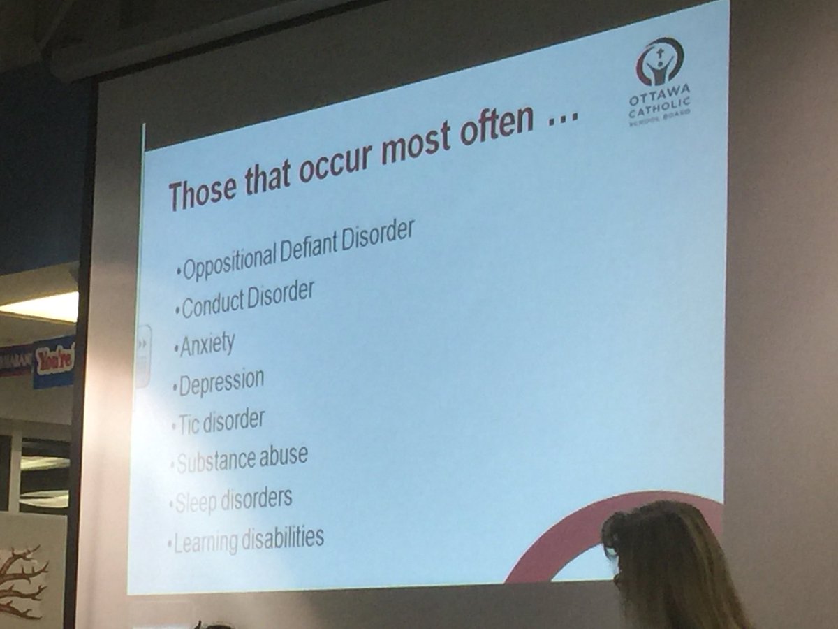 Disorders that are common most often with #adhd: