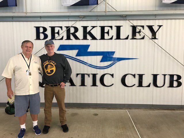 Chris Ard -Original 1977 swimmer at BAC drops in today to see new facility and say Hi. Facility has changed, but not sure Chris has.