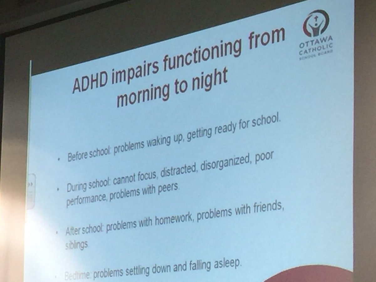 #adhd impairs functioning from morning to night.