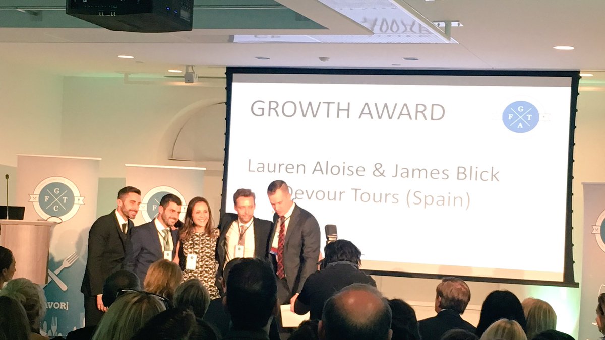 marocmama's tweet photo. Congrats @devourtours for winning the growth award tonight at #GFTC17 ! Going to Spain?! Do their tours! https://t.co/WGBtmUeZrP