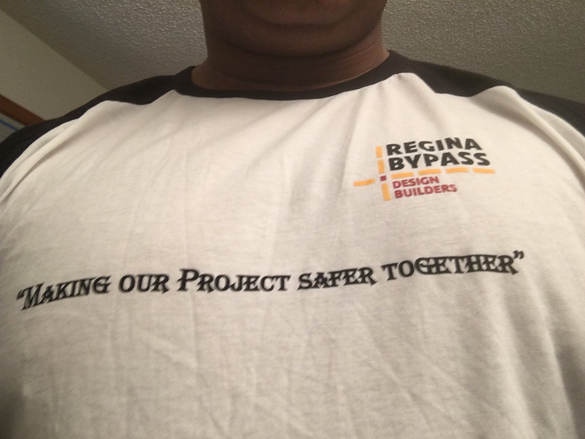 CollinPullar's tweet photo. Look at this great shirt from @reginabypass team @SCSAonline @worksafesask @BuildRegina @PrairieHeather @SaskHeavy @GrahamBuilds @WeBuildSK https://t.co/IP7GOPhH8H