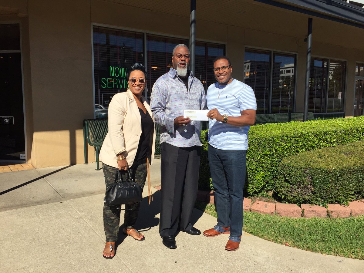 Hand delivered a check to Pastor Gilbert here in Houston TX. On behalf of <a href="/TheMountBishop/">Bishop K W Brown</a> <a href="/eldervkbrown/">Elder Valerie Brown</a> and The Mount Global Fellowship.