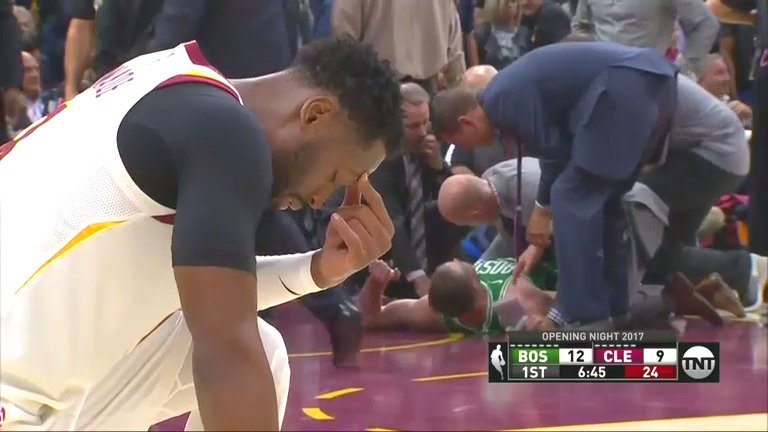 CBS Sports on X: Awful scene as Gordon Hayward goes down with a