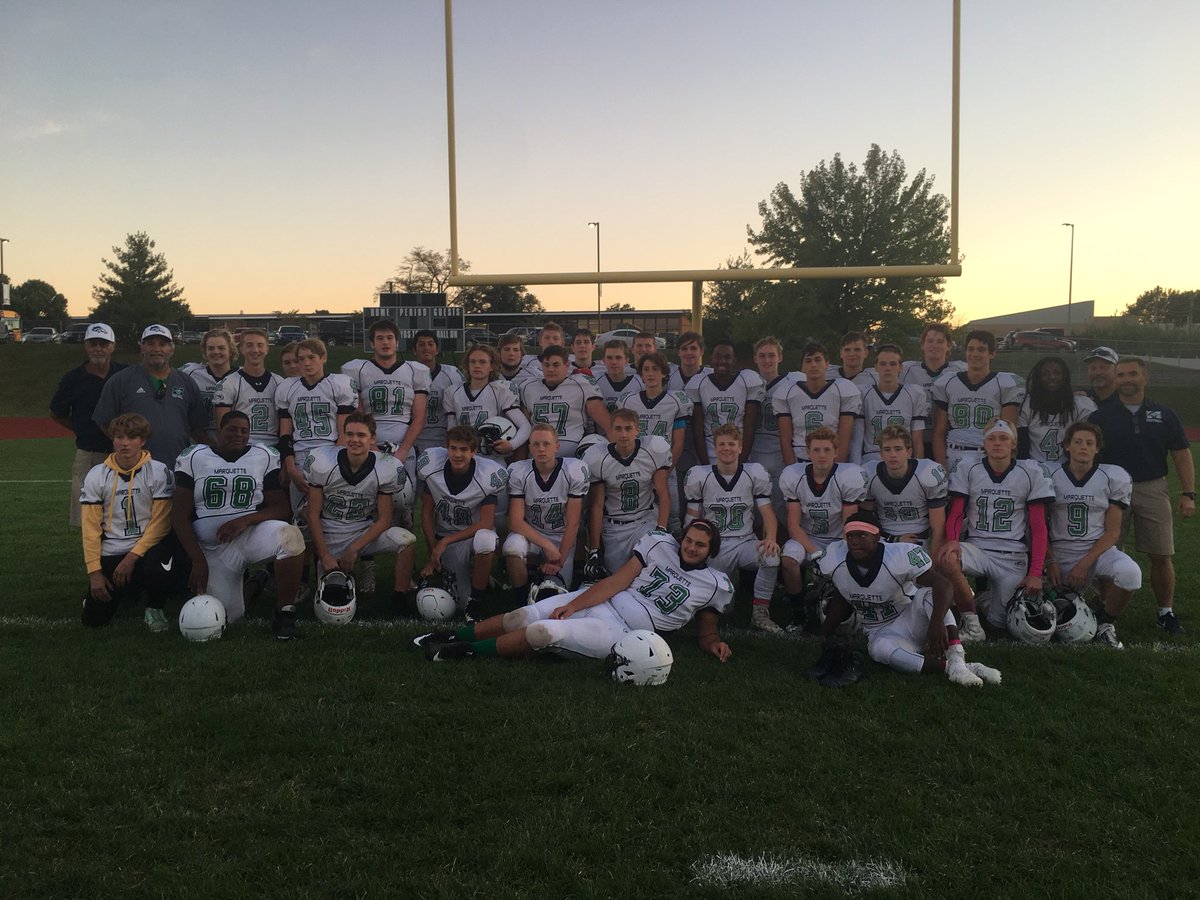 CochranGina's tweet photo. MHS Football class of 2021 great undefeated season. Thank you coaches. @MarquetteFootbl @mhsfootballbc @sob https://t.co/hZrdU0MoEA