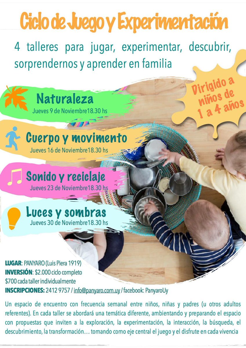 Panyarouy's tweet photo. Se viene un ciclo de 4 encuentros para #panyis de 1 a 4 años! Actividad vincular para disfrutar en #familia #comunidadpanyara ❤️ https://t.co/nPqIJA6QI3