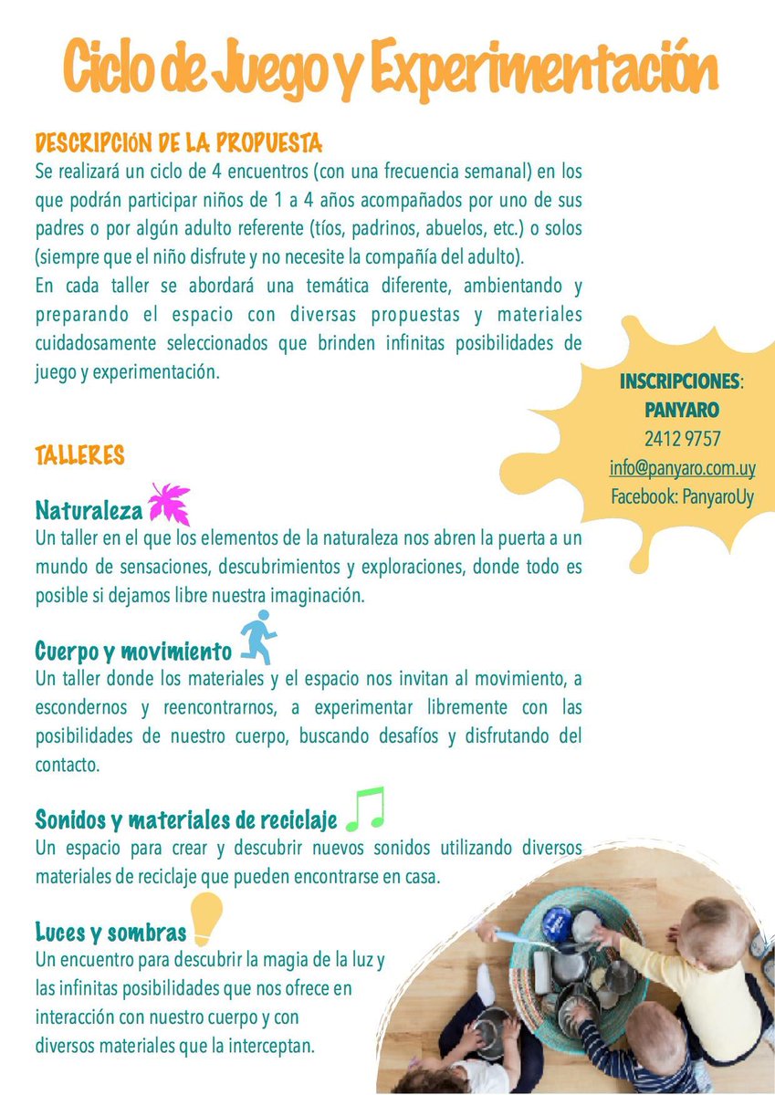 Panyarouy's tweet photo. Se viene un ciclo de 4 encuentros para #panyis de 1 a 4 años! Actividad vincular para disfrutar en #familia #comunidadpanyara ❤️ https://t.co/nPqIJA6QI3