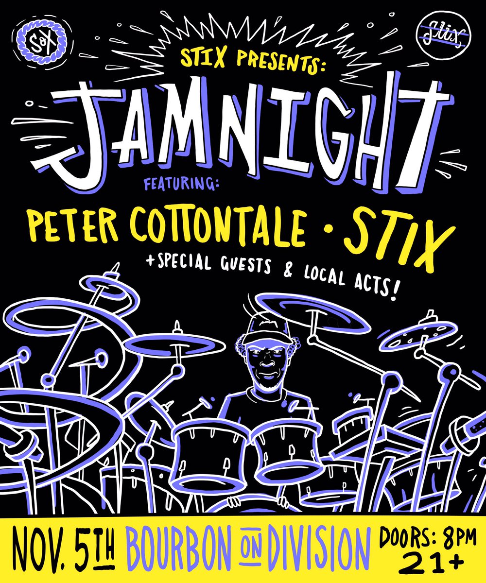 stixjams's tweet photo. #stixjamnight our favorite time of the month is back Chicago!!!! Get tix at https://t.co/UT4G3zljde https://t.co/X7L1BXKx6l