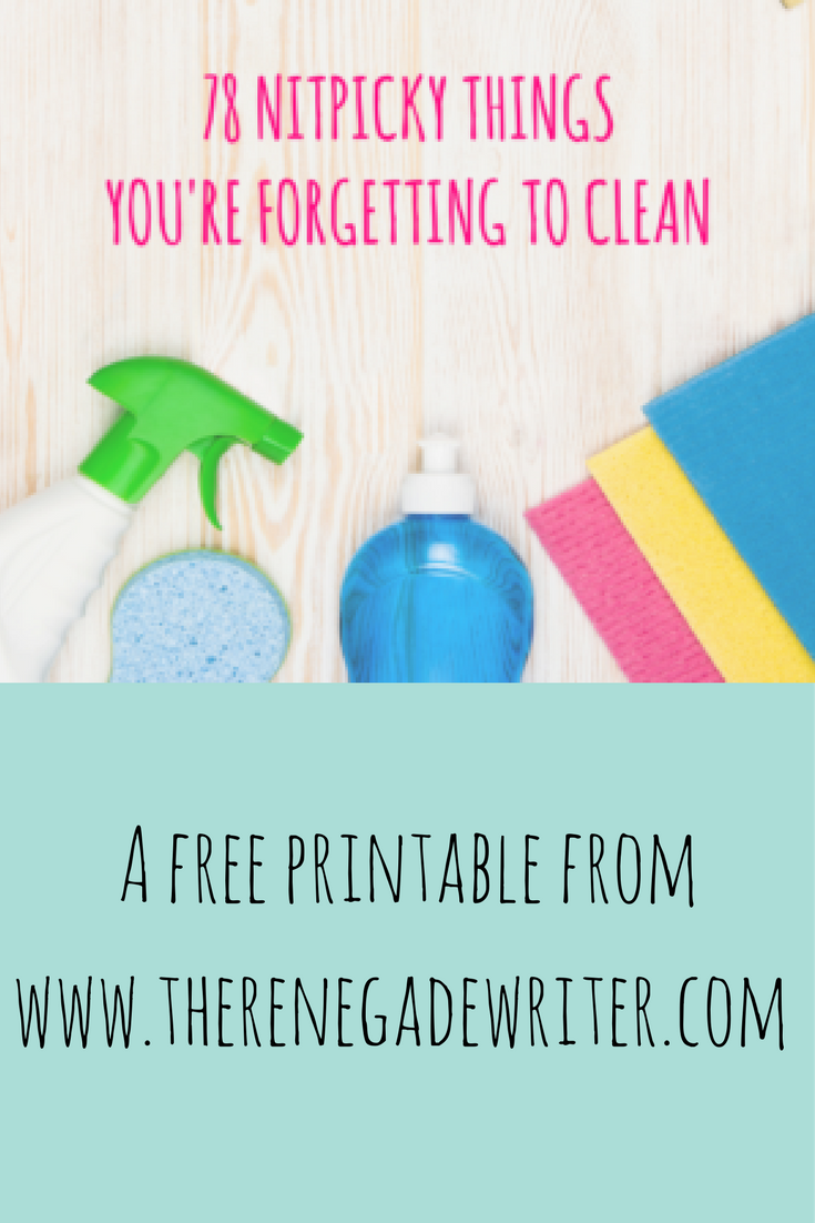 Time for fall cleanup! Download our free printable 78 Nitpicky Things You're Probably Forgetting to Clean at renwri.press/78things