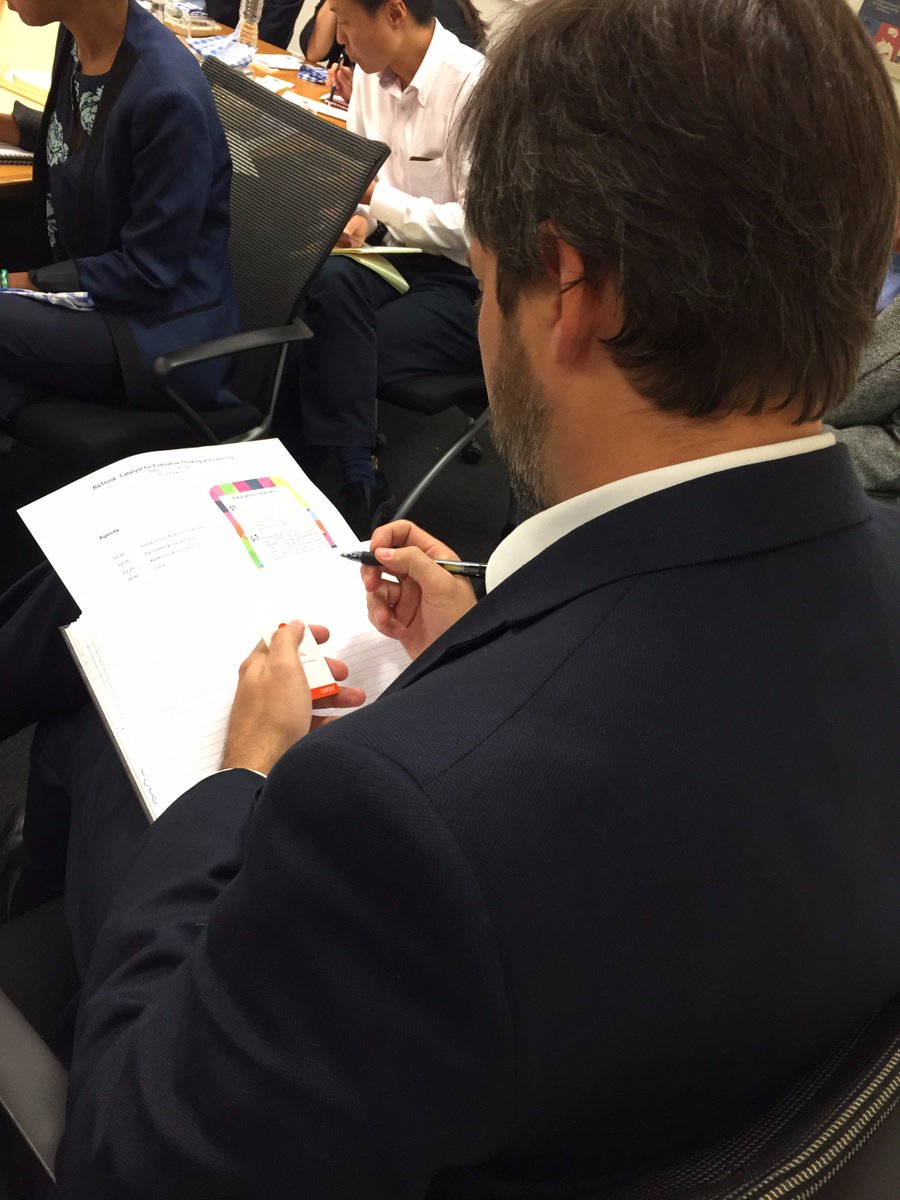 ToCcrea's tweet photo. Mindset change 1 card at a time! @WorldBank Ops & #Eval staff discovering #ReThinkToC #disruption #intentional #reflectivepractice https://t.co/QI31hiQukg