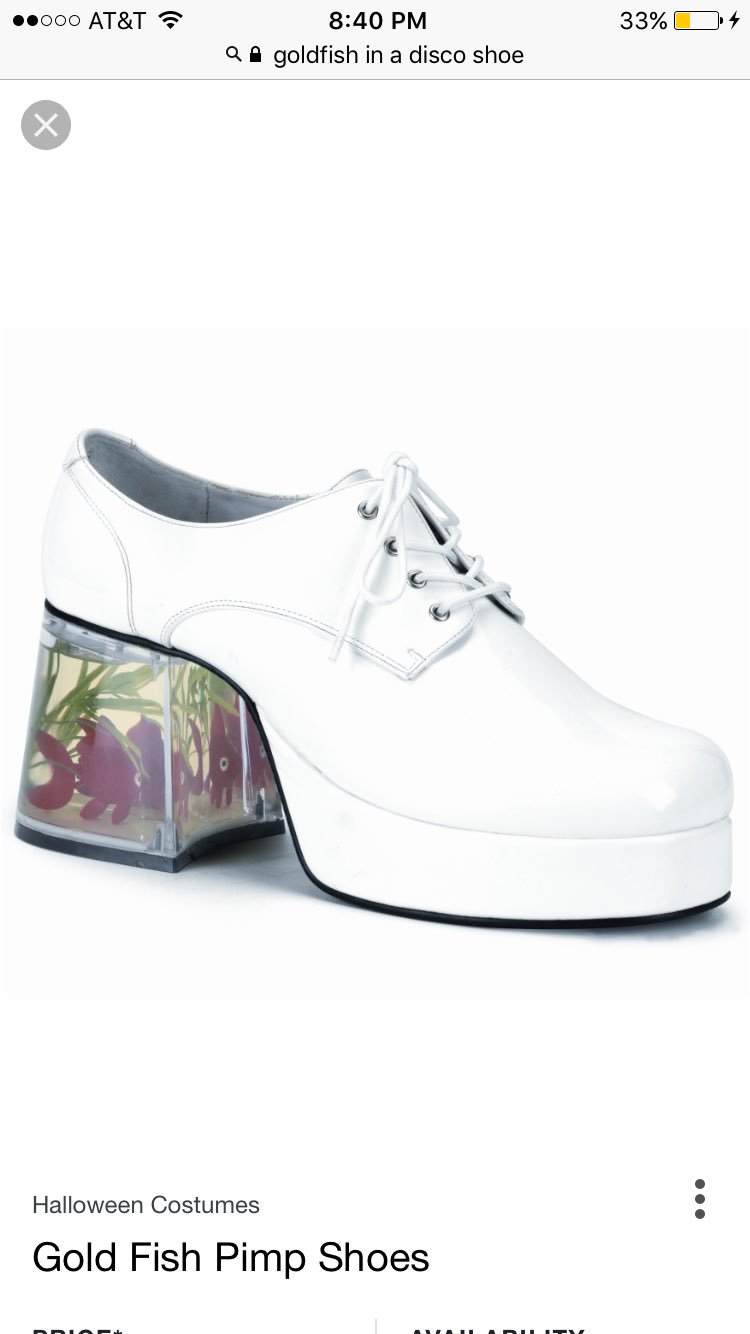 disco goldfish shoes