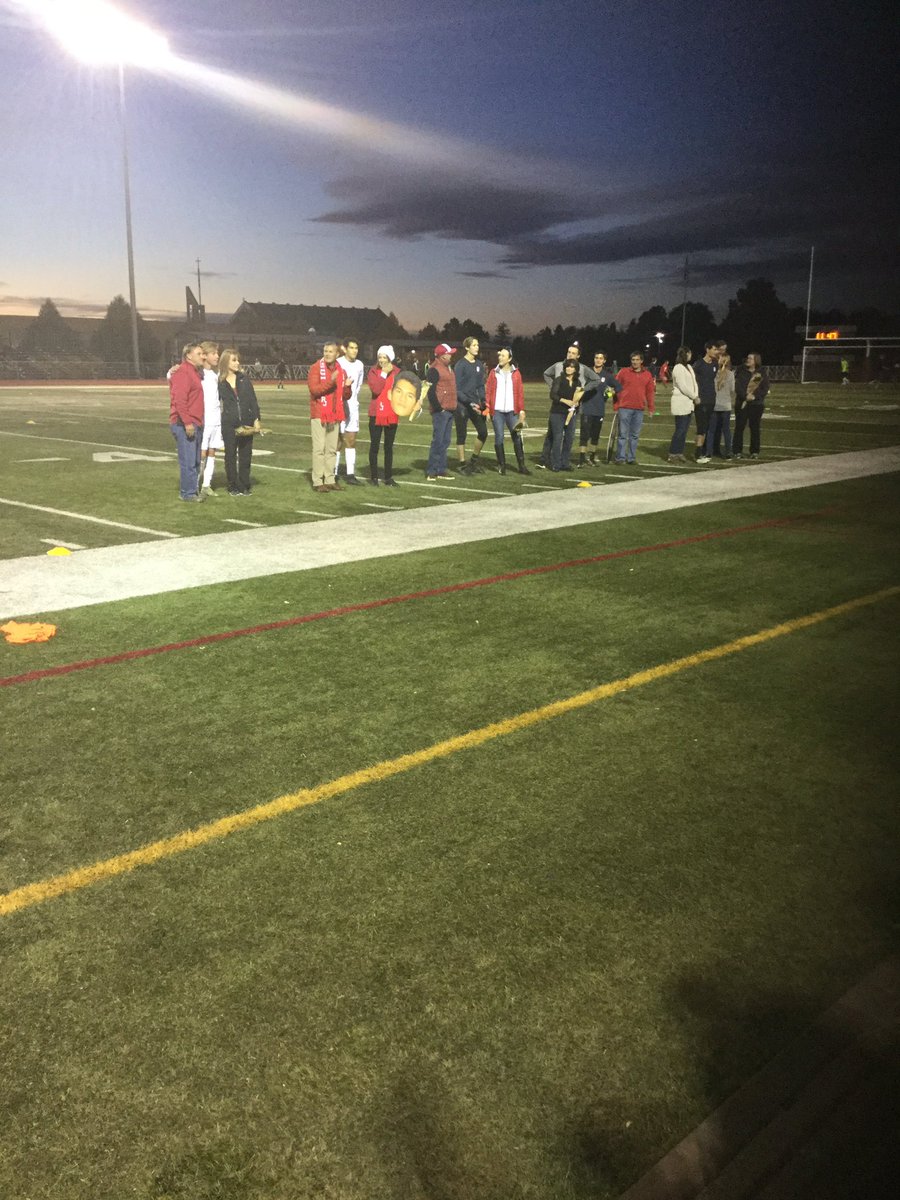Senior Night for the Regis Jesuit Boys Soccer Team! #RjTraditions #WeAreProudOfYou