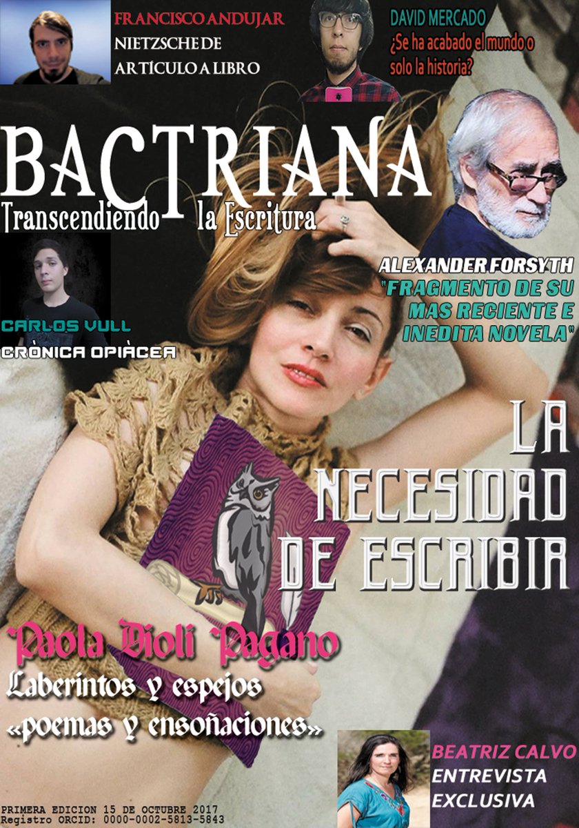 Bactriana2017's tweet photo. Primera edición de la Revista Bactriana.
Cada 15 y 30 de mes saldrá cada edición por el ORCID 0000-0002-5813-5843, espérala y síguela. https://t.co/8bIfBvsSZ4