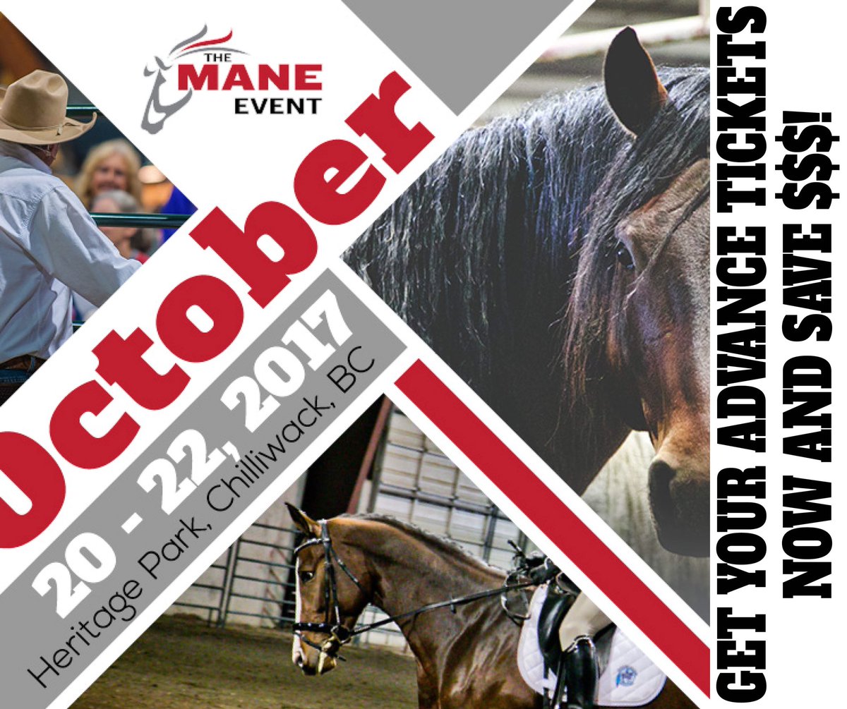Last day for tickets is tomorrow!! #maneeventexpo #advancetickets #savingmoney #horseexpo #maneevent