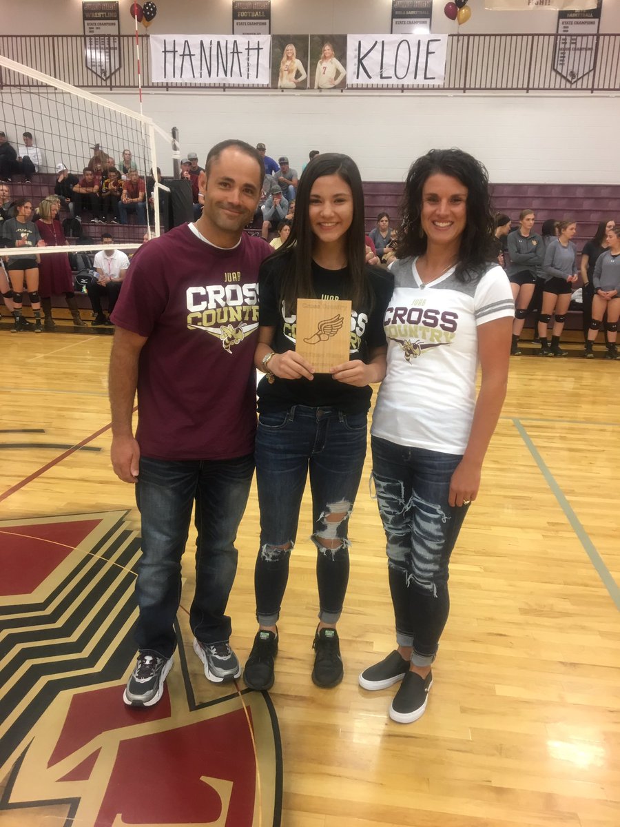 JuabHighSchool1's tweet photo. It's senior night! We love you Whitney! ❤️ https://t.co/fCx1Us4msR