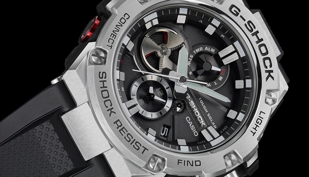 Time_Luxe's tweet photo. Casio G-Shock G-Steel ‘Tough Chronograph’ GST-B100 Series Bluetooth Connected Watches #WatchReleases #CasioGShock https://t.co/Dcyb7ctDCS https://t.co/Z6Fke1mkXK