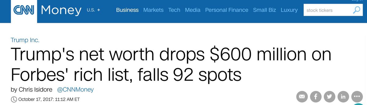 Mr_Insanity97's tweet image. #Forbes400 #baselinedata #TrumpRussia #Trump #25thAmemdment #Moron #Dotard #Impeachtrump #NHpolitics “Oh Donald Trump, losing money”...(1/2)