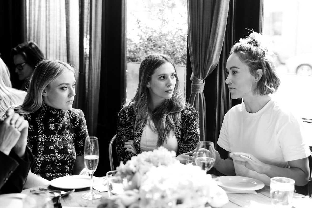 Tribeca's tweet photo. Some of our fiercest and most beloved women filmmakers caught up at today's kickoff lunch for our third annual #ThroughHerLens. Take a look: https://t.co/lXPzFTnHAR