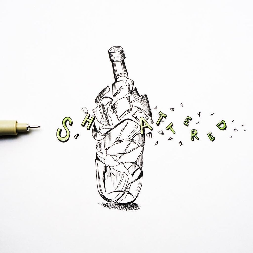 belindaskou's tweet photo. Breaking some glass for #inktober Day 12: Shattered ๐พ#inktober2017 #slowlycatchingup https://t.co/U96NAeV8oL https://t.co/rr0b5tQbIC