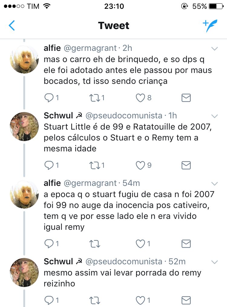 poltergiost's tweet photo. twitter: a unica rede social que tem sérios debates sobre o psicológico e o caracter de dois ratos fictícios https://t.co/3zRi7blTca
