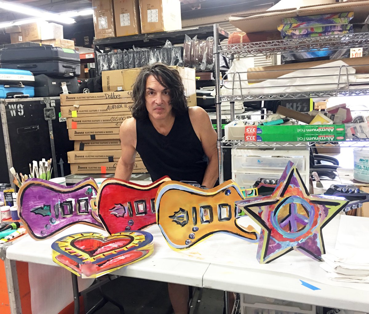 PaulStanleyLive's tweet photo. Painting every day! 3 inch thick acrylic. Amazing to work on. Depth &amp; reflections give you terrific options. LOVING it!
@artnet @ArtReview_ https://t.co/MetJoW9syk
