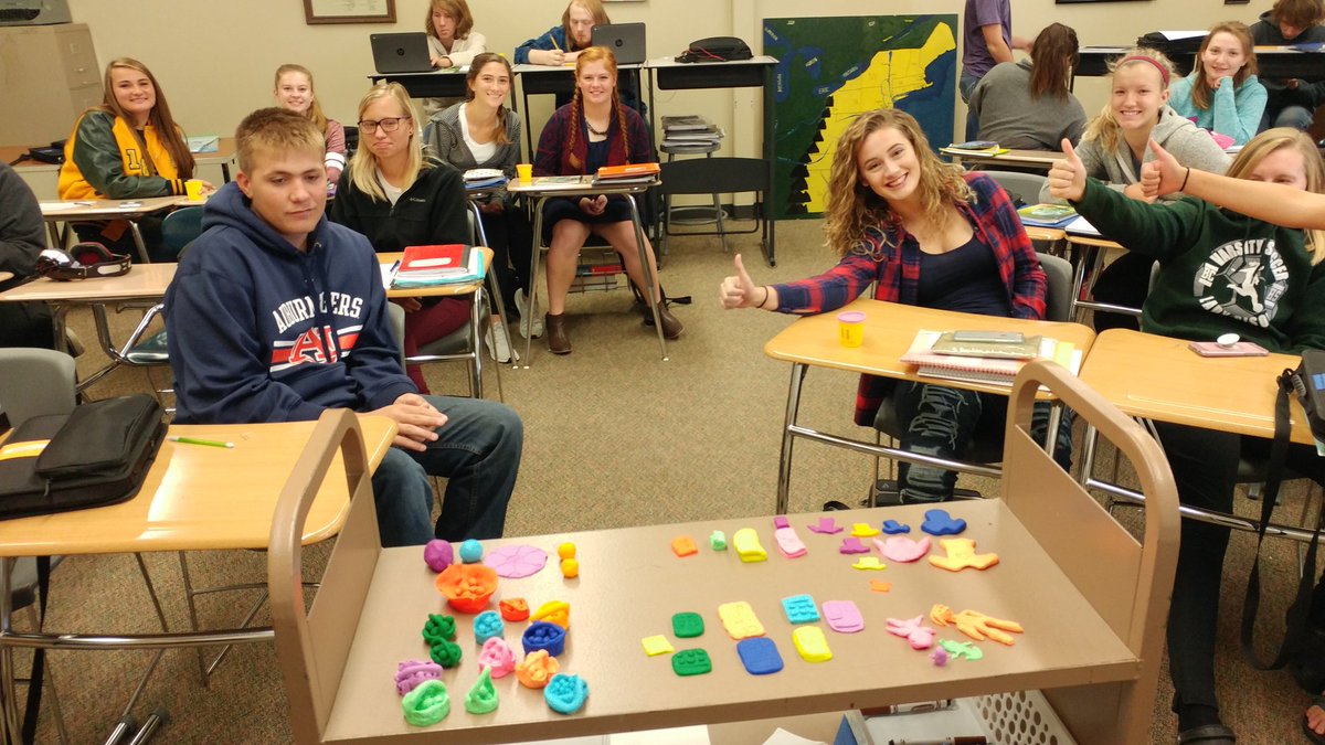 s_smith25's tweet photo. Seniors enjoying GDP, playdoh, and "Playful Economics" @PurdueEconEd @EconEd_IN https://t.co/EAyJZTWxns
