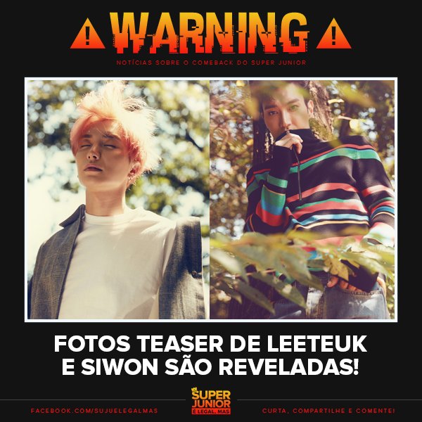 sujuelegalmas's tweet photo. ⚠️ [#WarningSJ] Fotos teaser de Leeteuk e Siwon são reveladas! 😍 https://t.co/jk9KvlvTE4 HD: https://t.co/m5qPG4Sxaw #SuperJuniorIsComing https://t.co/Bp1g0AE8b2