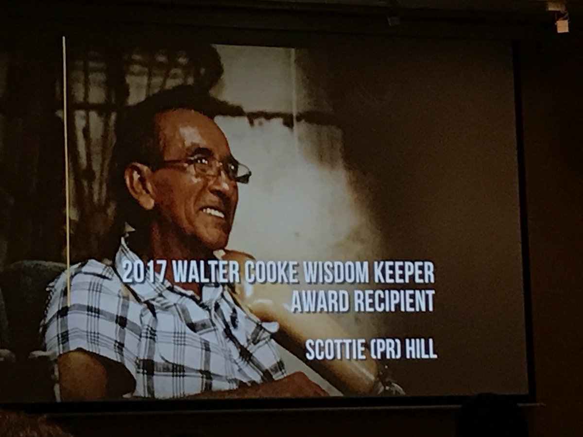 _DAHC_'s tweet photo. Congratulations to Scottie (P. R) Hill our 2017 Wisdom Keeper Award #Indigenous #Health #IndHealthCon #OctoberMoonGala https://t.co/2hKIBp3W0s