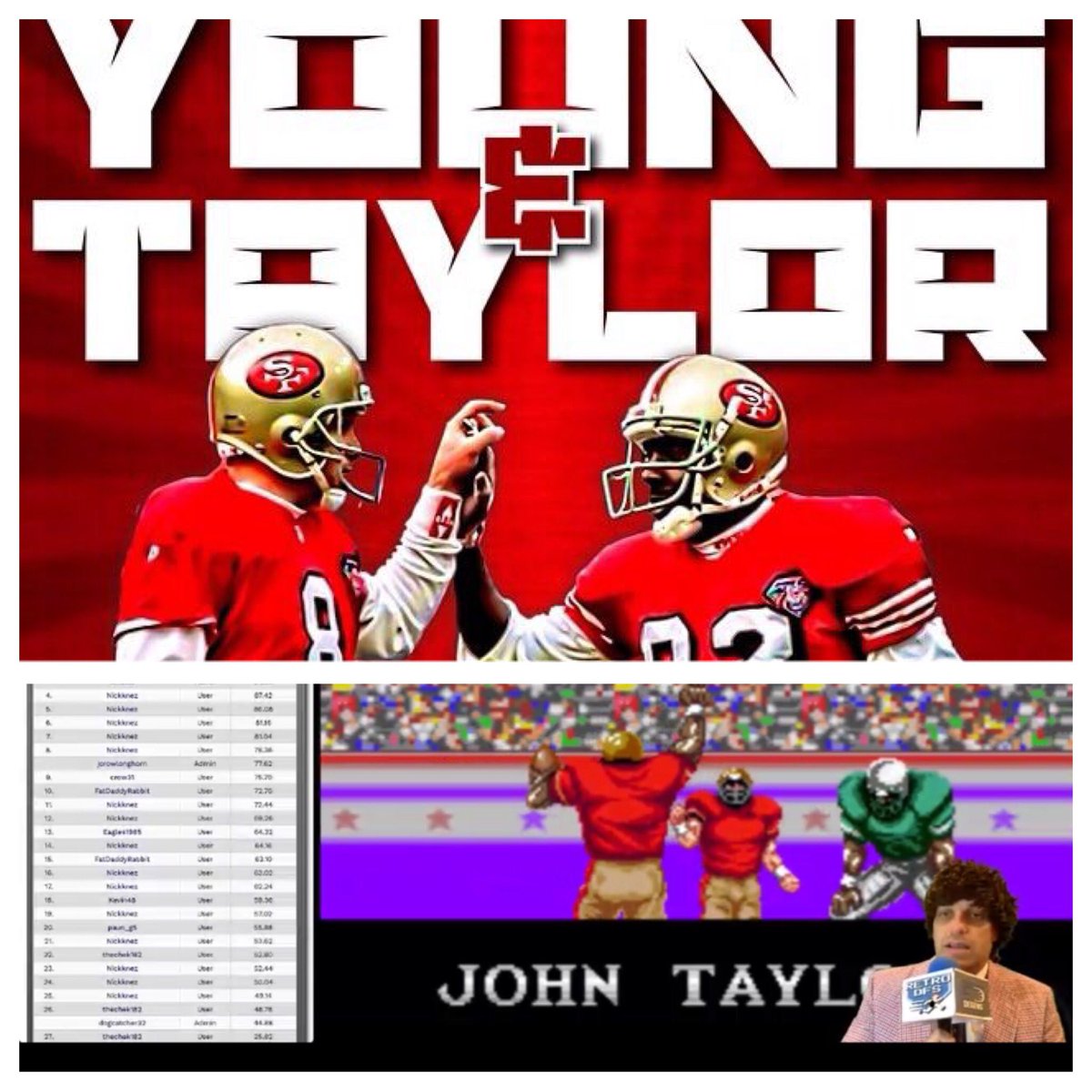 RetroDFS's tweet image. The @49ers #TecmoBowl connection hit...Young to Taylor!!! @49ers lead @MiamiDolphins 21-7 at half.
m.twitch.tv/fantasydegens?…