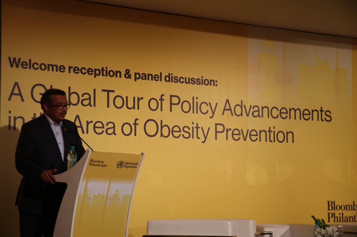 WHO's tweet photo. “The battle against #obesity is one we cannot afford to lose. Our children are at risk, and so is our future”—@DrTedros #BeatNCDs https://t.co/mmR92BmCTA