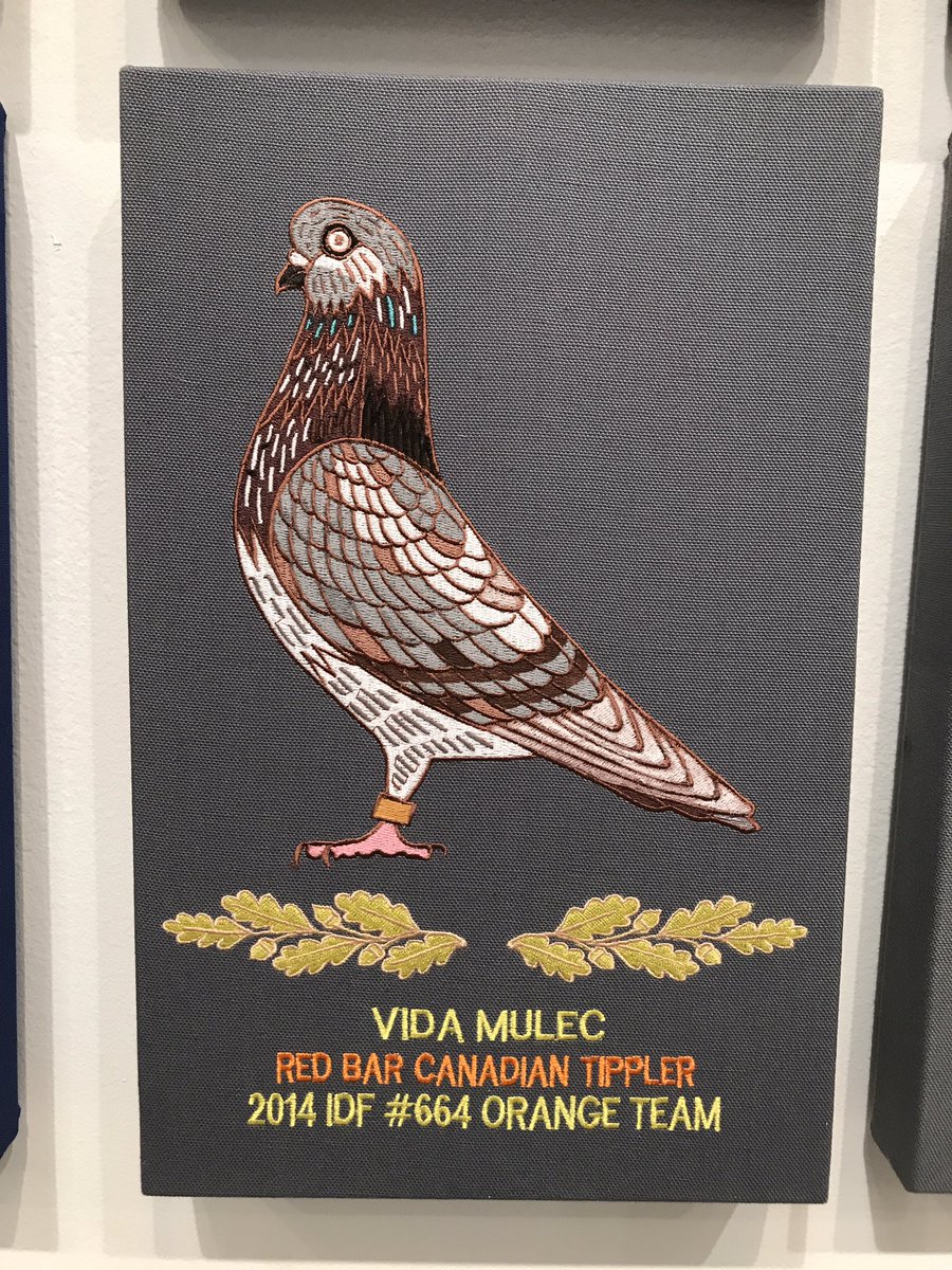 VHSocImpact's tweet photo. V&amp;H pigeons!!!
We are honored to support genius artist @_DukeRiley
Check out show @MagnanMetz NYC
Last day 10/21
🐦🐦🐦
#nowthosedaysaregone https://t.co/qi1hQW1aA6