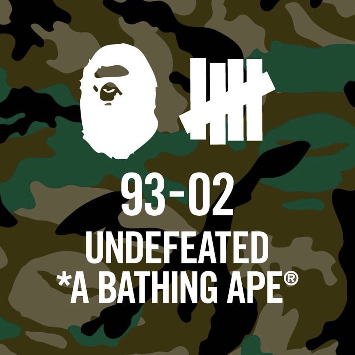 UNDEFEATEDinc's tweet photo. A BATHING APE® x UNDEFEATED https://t.co/TH6CJ25LZz