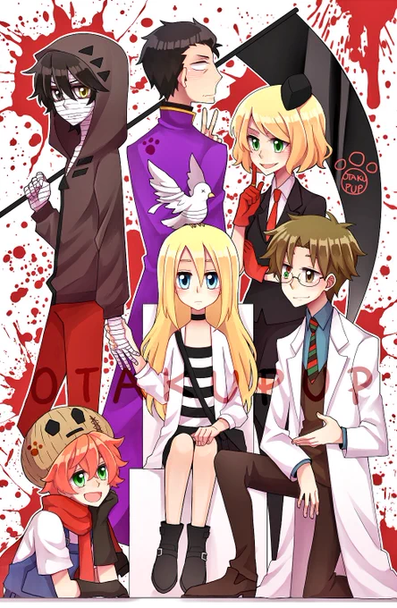 SO MUCH BLOOD EVERYWHERE LOL XD AAHH BUT SO HAPPY I FINISHED IT YO!! ?❤️ #angelsofdeath #angelsofslaughter #satsurikunotenshi 