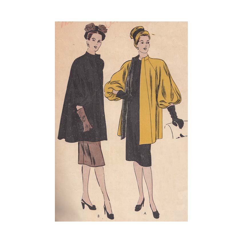 redcurlzs's tweet image. etsy.com/listing/565040… #vintage #1940s #statementcoat #sewingpattern #patternpatter