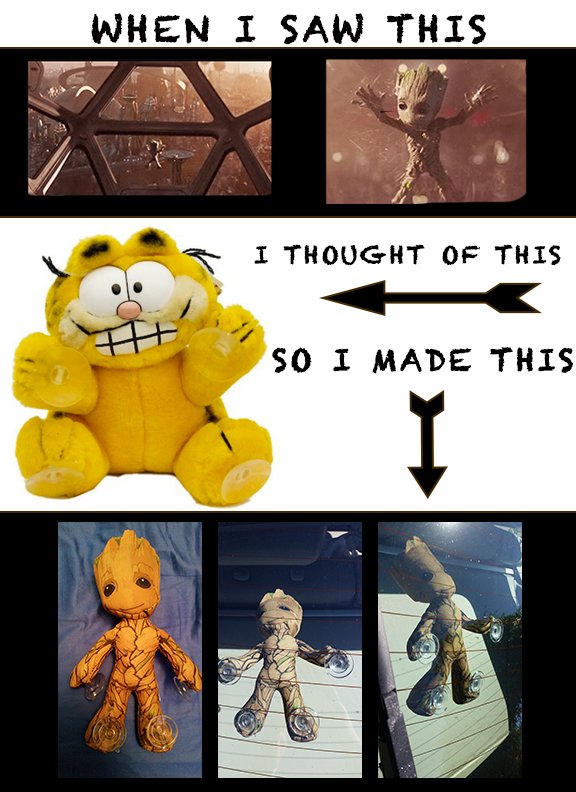 fourcolornerds's tweet photo. We will give you 3 guesses which Nerd made this on our podcast #groot #guardiansofthegalaxy #fourcolornerds #milano #eatyourHeartoutGarfield https://t.co/hXgks7XPEs
