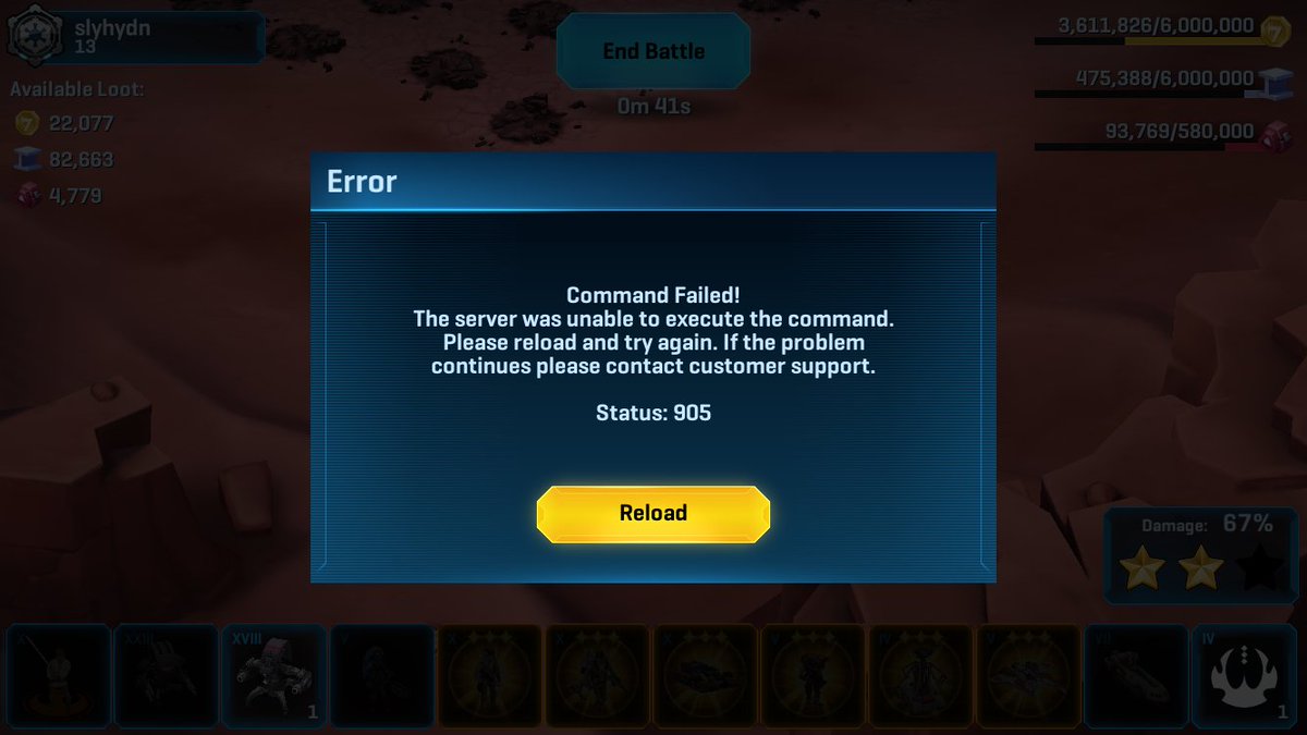 molelizaa's tweet photo. Star Wars: Commander 905, 911, 1227 crashes, some persisting for weeks… Support refusing to help recuperate losses… #QA #Disney #SWCommander https://t.co/tBLYzivwz1