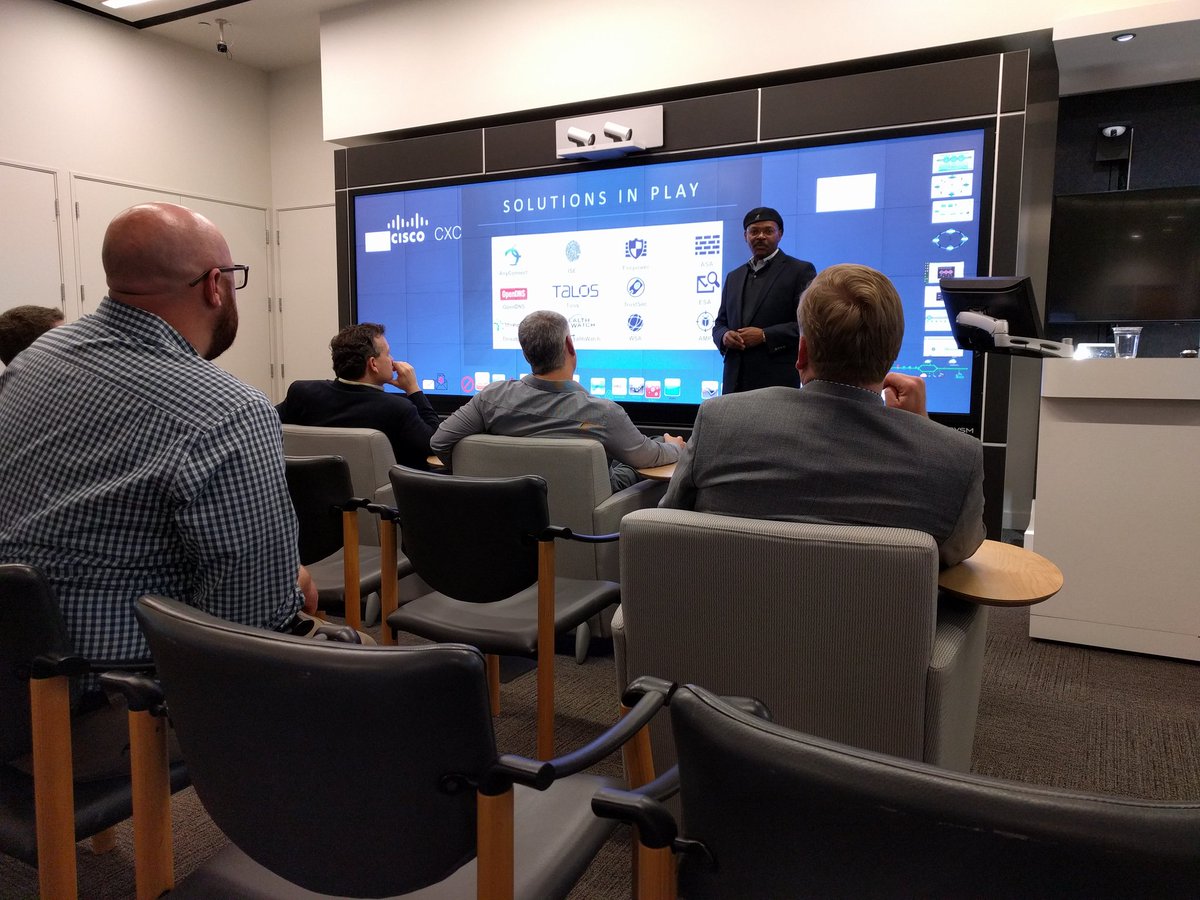 Great day working with SJC CXC security team showcasing how amazing Cisco really is. #ciscodcloud