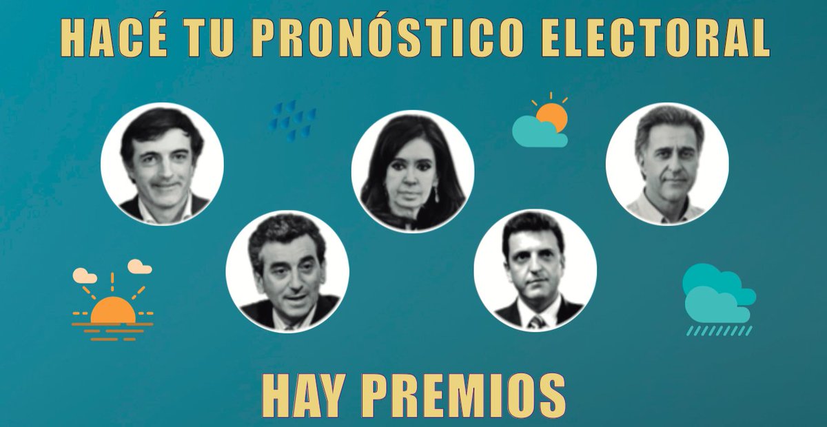 gsolovey's tweet photo. En menos de 10 minutos podés dar tu pronóstico para las elecciones, ayudar a la ciencia y ganar un premio. 
https://t.co/1zIiOAddmP https://t.co/O1dyQM8y80