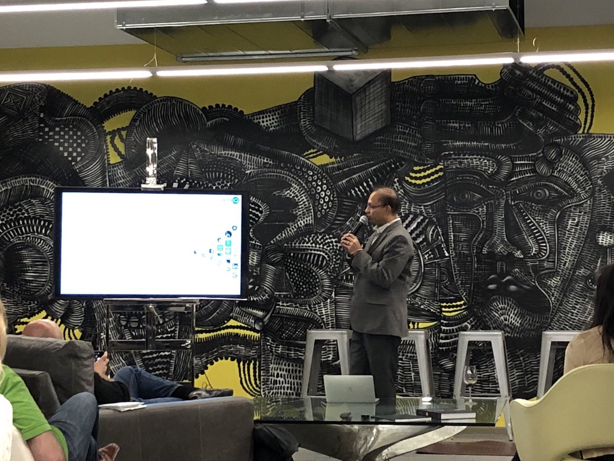 <a href="/srihariskumar/">Srihari Kumar</a> presenting at @sherpafoundry event tonight! <a href="/getzeniq/">ZenIQ</a>