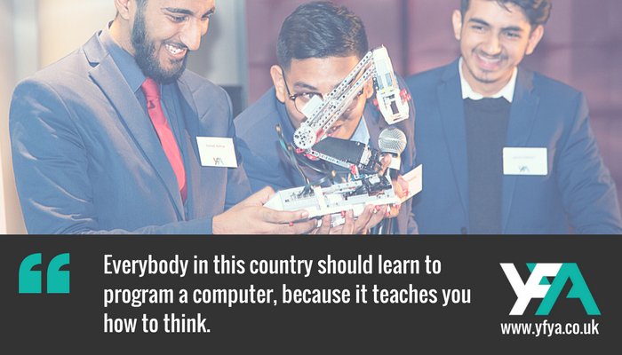 YFYAUK's tweet photo. Leaders all agree on one thing - teaching young people to code early can help build skills and confidence #YFYA2017 📷: @FotoGenix https://t.co/VfOCtHgdH8