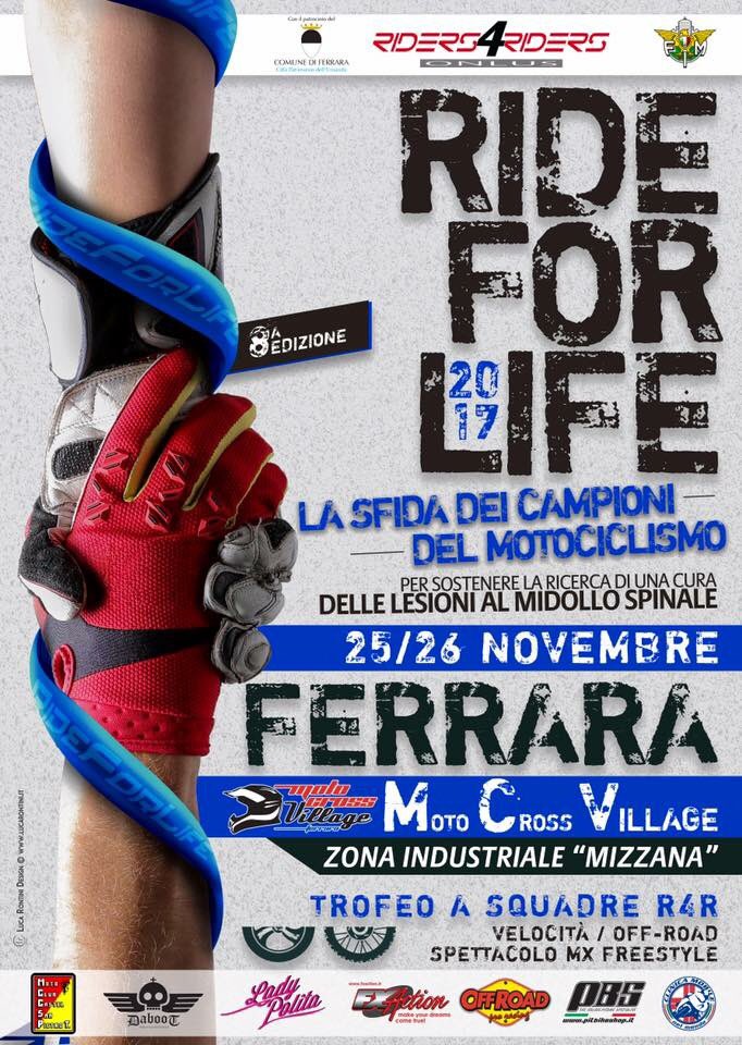 Il 25-26 novembre torna Ride For Life, l'evento benefico più importante dell'anno, non potete mancare!