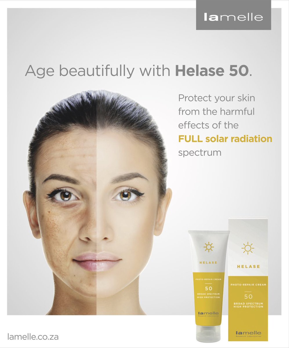 lamelleSA's tweet photo. It's not that you age, it's how you age. Age beautifully with #Helase 50. https://t.co/sV5W0jFCGz