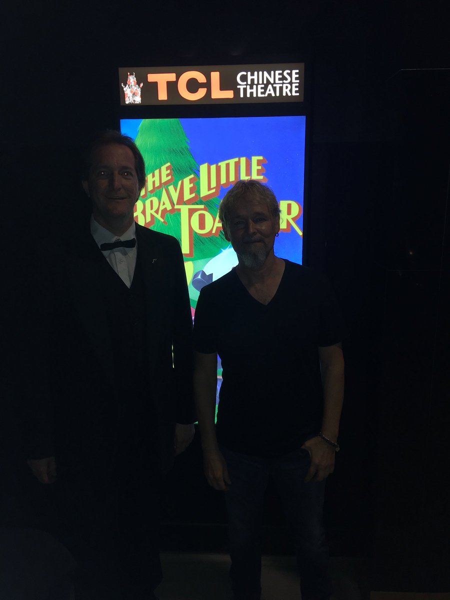 EmceeLeviTinker's tweet photo. Huge thanks to #JerryRees & everyone who came out tonight for the @ChineseTheatres #thebravelittletoaster 30th Anniversary screening! https://t.co/vo685bZ93t