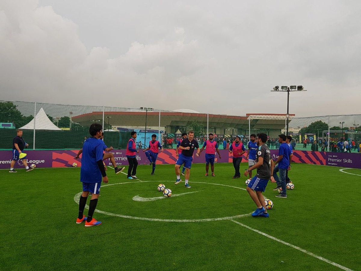 CFCBengaluru's tweet photo. Two incredible days. @CISCBengaluru at Premier League Live. #Chelsea #CISC #PLLive #PLBengaluru https://t.co/piEEKcfIC4 https://t.co/tLgkRQOoJj