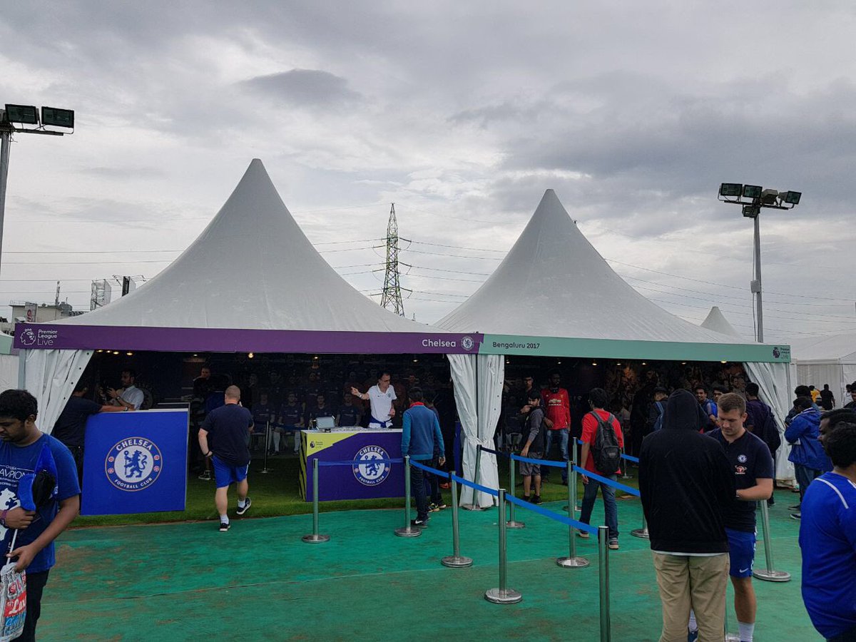 CFCBengaluru's tweet photo. Two incredible days. @CISCBengaluru at Premier League Live. #Chelsea #CISC #PLLive #PLBengaluru https://t.co/piEEKcfIC4 https://t.co/tLgkRQOoJj