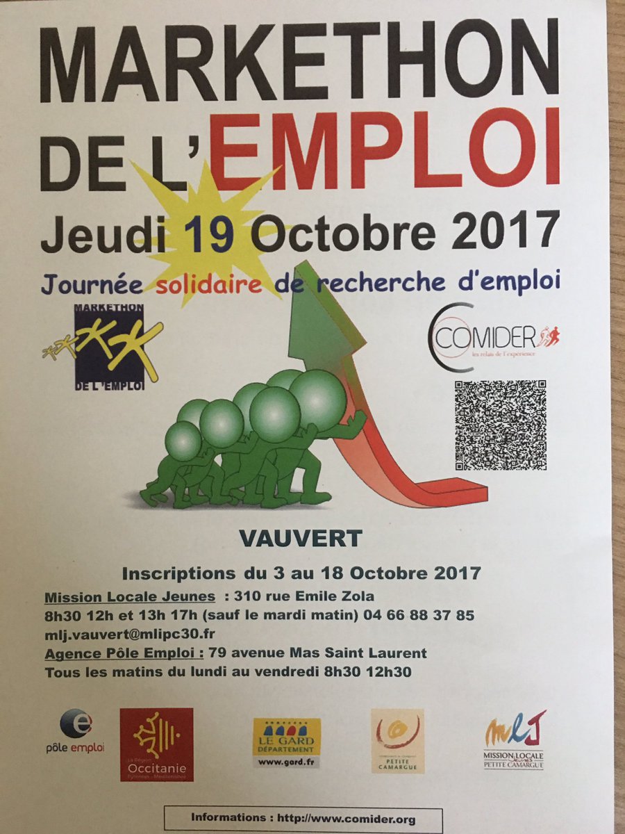 Philblachere's tweet photo. Aujourd'hui au #poleemploi Vauvert #Gard réunion pour préparer des demandeurs d'emploi au #markethon qui aura lieu demain avec le #comider https://t.co/pOUd3ZTz0M