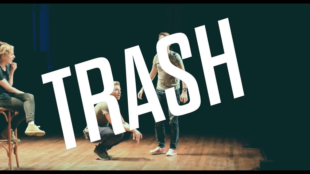 Two men bond while hiding from their wives in a dumpster. youtu.be/bAiR9eftFAI #improv #comedy #esn #groningen