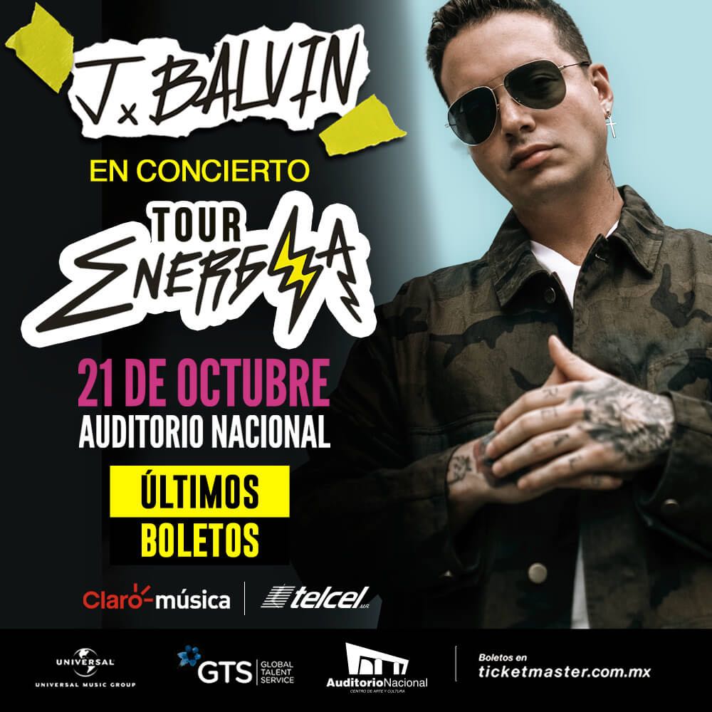 MiMundo_2018's tweet photo. @JBALVIN en concierto este 21 de octubre Auditorio Nacional #TourEnergia https://t.co/eoGIWDA7ME