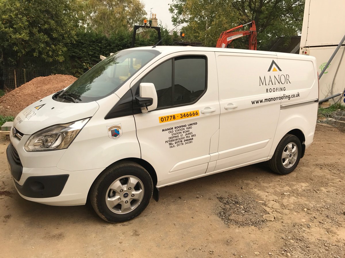 manorroofing's tweet photo. We've taken delivery of a number of new vans this week. A couple of photos of the first to have been signwritten... https://t.co/oGCN0eF0FI